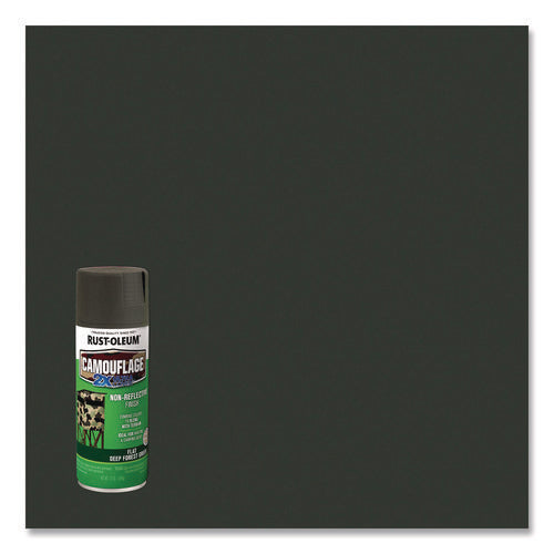 Rust-Oleum Camouflage Spray Paint Flat Deep Forest Green 12 Oz Aerosol Can 6/Case