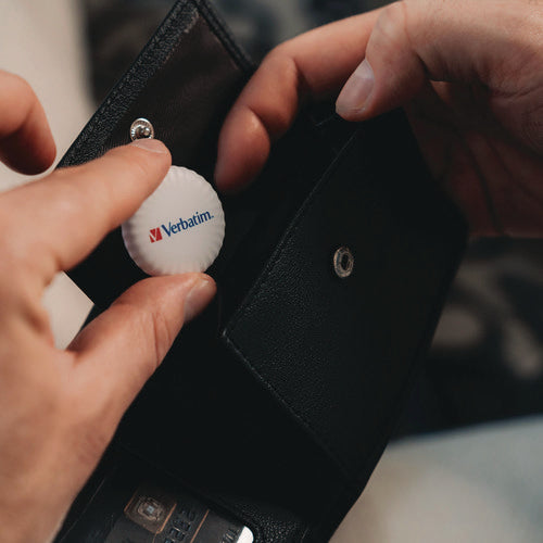 Verbatim My Finder Bluetooth Coin Tracker For Apple Ios Black/white 2/pack