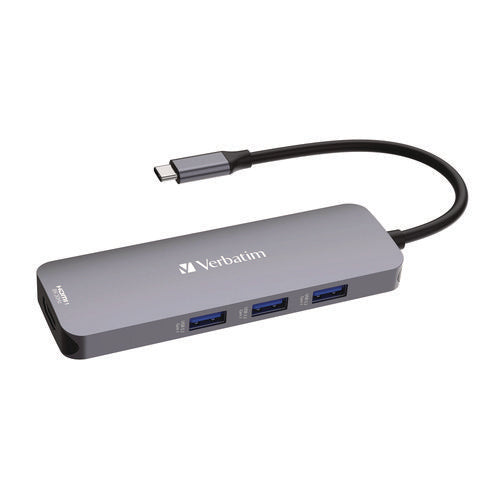 Verbatim Usb-c Pro Multiport Hub8 Port Gray