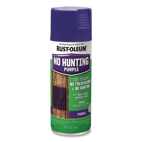 Rust-Oleum Specialty No Hunting Purple Spray Paint Flat No Hunting Purple 12 Oz Aerosol Can 6/Case