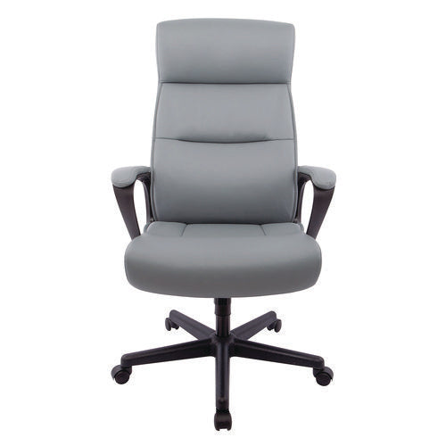 Alera Alera Oxnam Series High-back Task Chair Supports Up To 275 Lb 17.56 To 21.38 Seat Height Gray Seat Gray Back Black Base