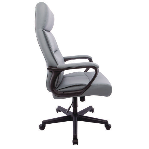 Alera Alera Oxnam Series High-back Task Chair Supports Up To 275 Lb 17.56 To 21.38 Seat Height Gray Seat Gray Back Black Base