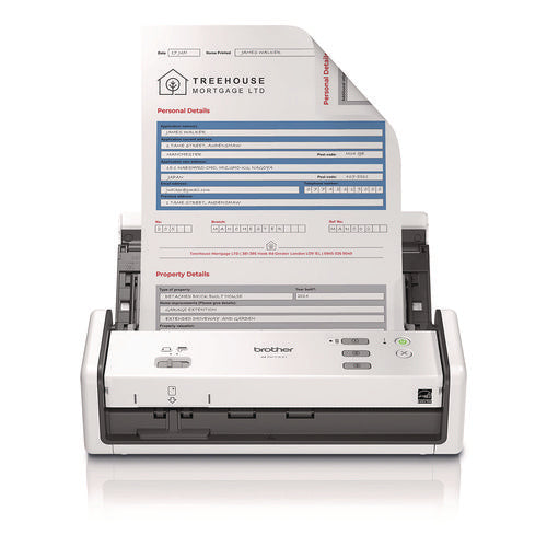 Brother Ads-1300 Compact Desktop Scanner 600 Dpix600 Dpi Optical Resolution 20-sheet Duplex Auto Document Feeder