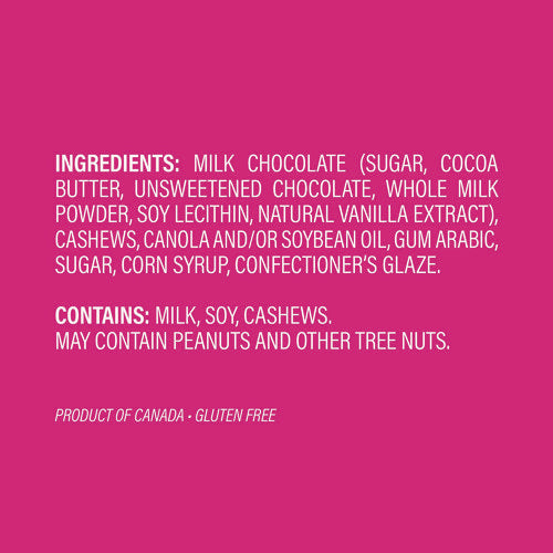 Wellsley Farms Milk Chocolate Covered Cashews 44 Oz Jar