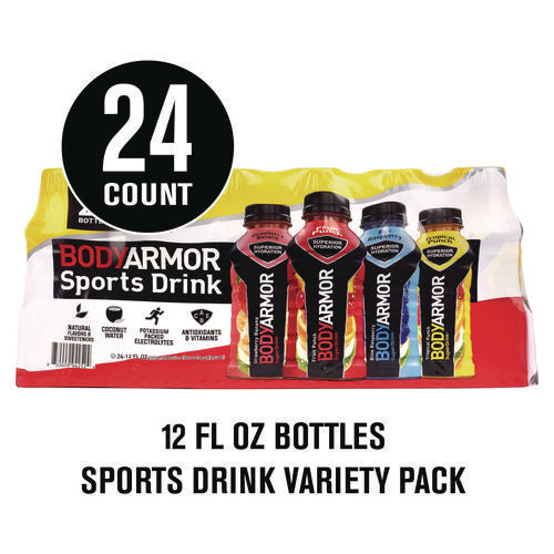 BodyArmor Base Sports Drink Variety Pack Assorted Flavors 12 Oz Bottle 24/Case