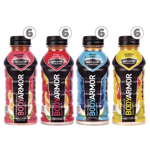 BodyArmor Base Sports Drink Variety Pack Assorted Flavors 12 Oz Bottle 24/Case