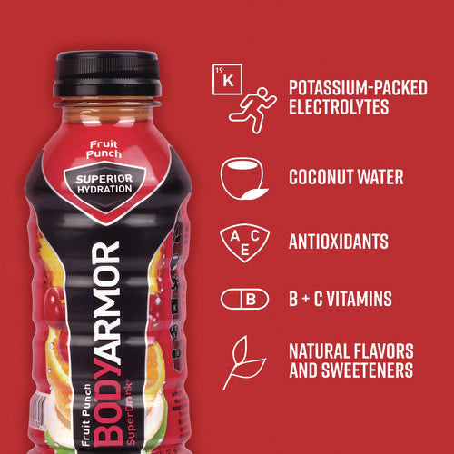 BodyArmor Base Sports Drink Variety Pack Assorted Flavors 12 Oz Bottle 24/Case