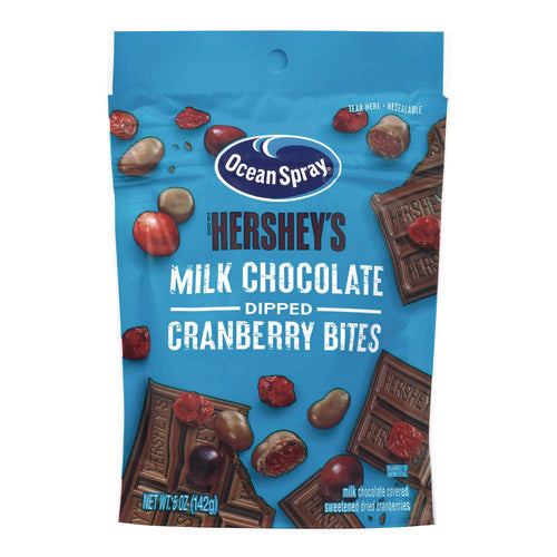 Ocean Spray Milk Chocolate Dipped Cranberry Bites Cranberry/chocolate 5 Oz Bag 12/Case