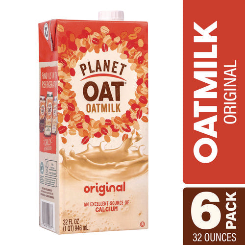 Planet Oat Original Oat Milk Cartons 32 Oz Carton 6/Case