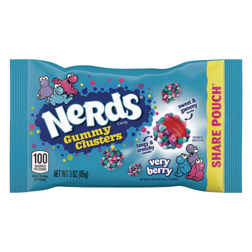 NERDS Very Berry Clusters Share Pack Berry 3 Oz Packet 12/Case