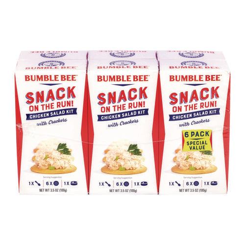 Bumble Bee Snack On The Run Chicken Salad Kit With Crackers 3.5 Oz Box 6/Case