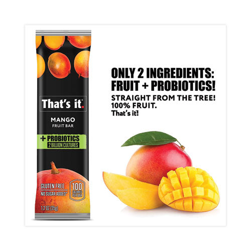 That’s It. Nutrition Bar Probiotic Mango Fruit 1.2 Oz Bar 12/Case