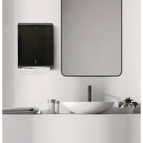 Alpine Industries Vertical C-fold/multi-fold Paper Towel Dispenser 14.5x4x11.2 Antique Nickel