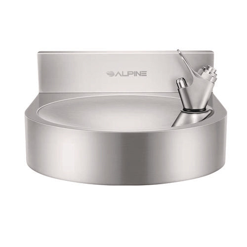 Alpine Industries Wall-mounted Indoor/outdoor Water Fountain Single-level Non-filtered Non-refrigerated Silver