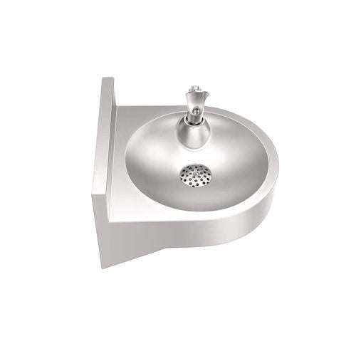 Alpine Industries Wall-mounted Indoor/outdoor Water Fountain Single-level Non-filtered Non-refrigerated Silver