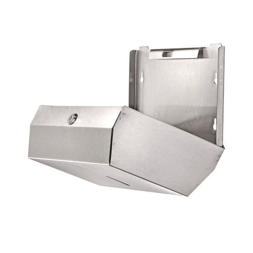 Alpine Industries Horizontal C-fold/multi-fold Paper Towel Dispenser 7.08x3.93x10.82 Brushed Nickel
