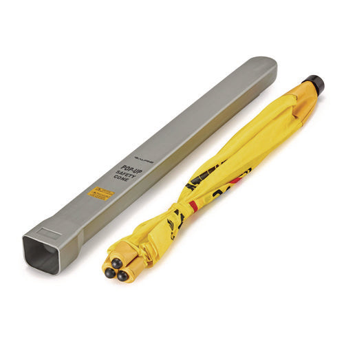 Alpine Industries Tri-fold Multi-lingual Pop-up Wet Floor Sign 2.95x2.55x30 Yellow