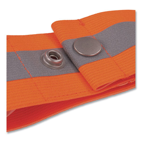 Ergodyne Glowear Hi Vis Arm And Leg Band With Snap Closure Large/x-large Orange