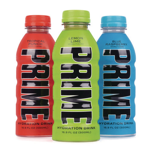 PRIME Hydration Drink Variety Pack Assorted Flavors 6.9 Oz Bottle 15/Case