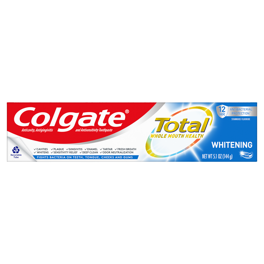 Colgate Total Toothpaste Whitening Gel-5.1 oz.-6/Box-4/Case MPN ...