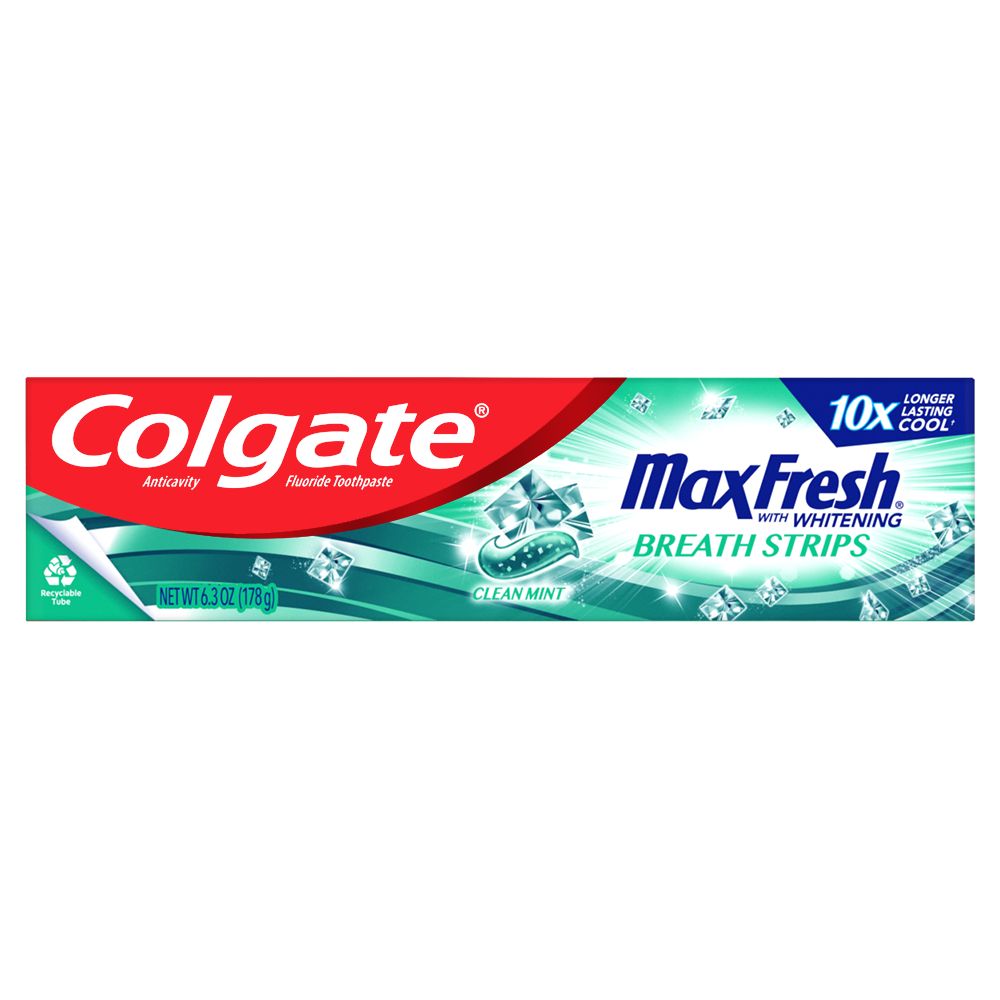 Colgate Max Fresh Toothpaste Clean Mint-6.3 oz.-6/Box-4/Case MPN ...