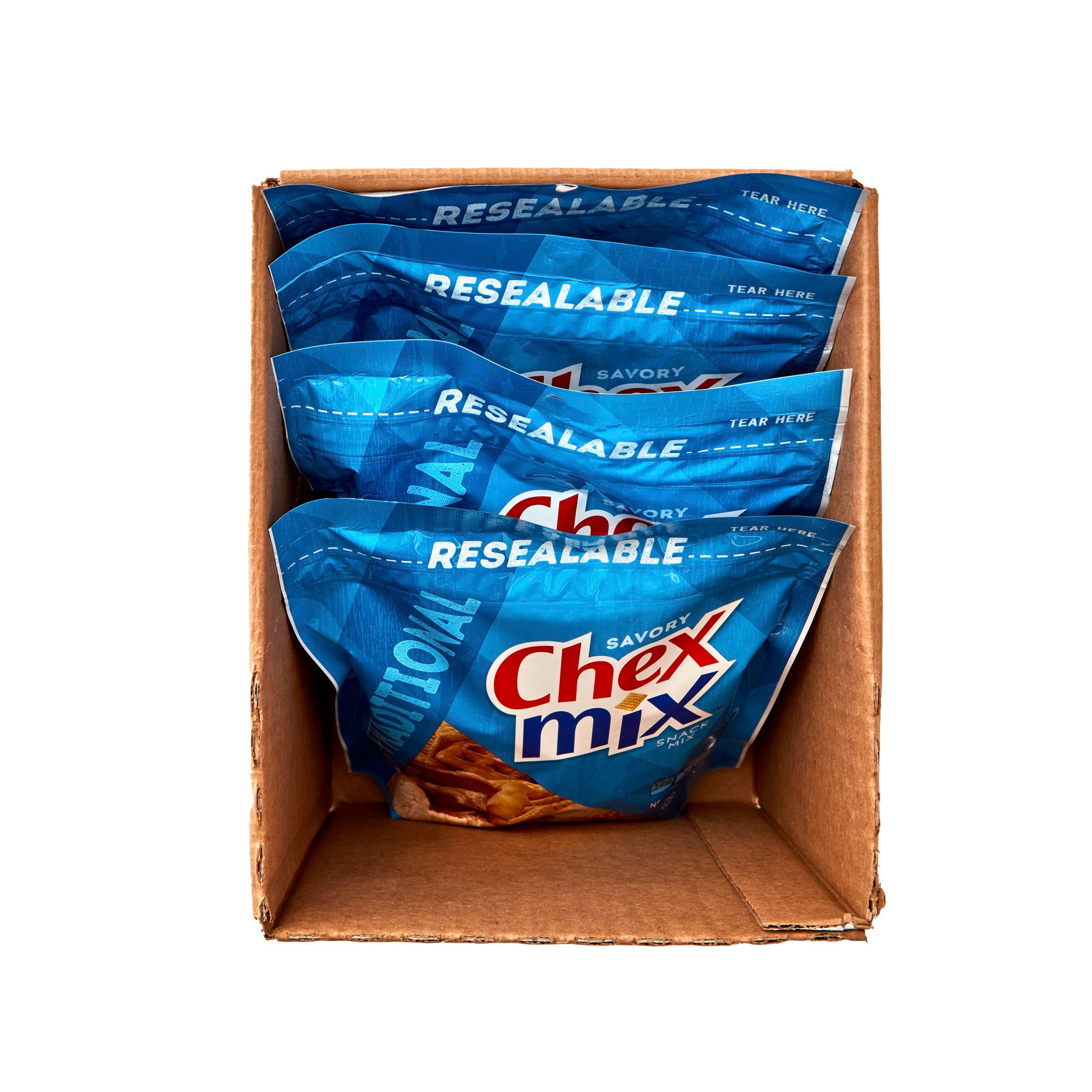 Chex Mix Traditional Snack Mix-8 oz.-4/Case MPN# 22071000 – Round