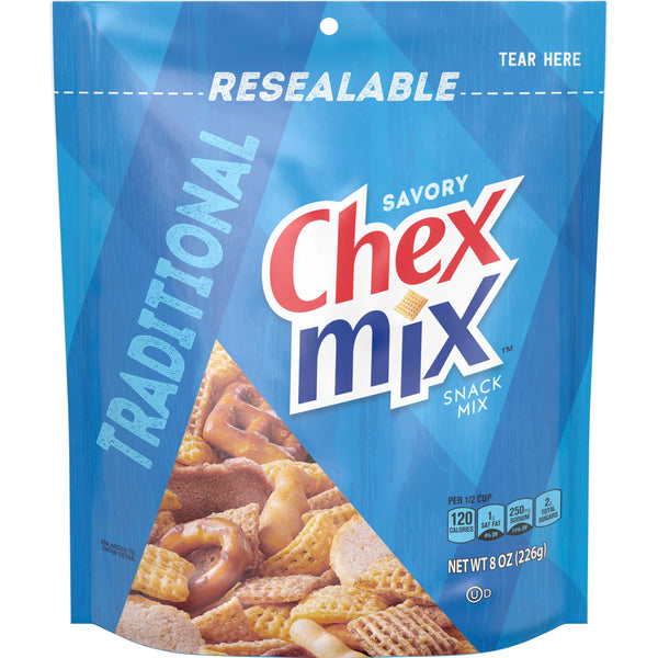 chebicks本舗 Chex Mix Traditional Snack Mix-8 oz.-4/Case MPN# 22071000 – Round