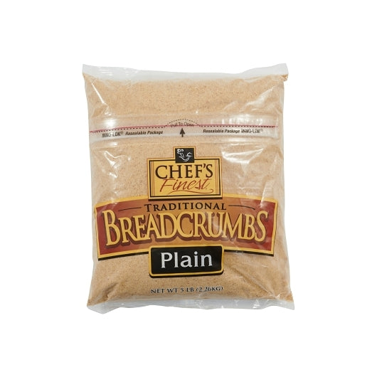 Chef's Finest Crumbled Medium Plain Bread 6/5 Lb.