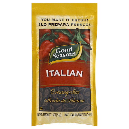 Good Seasons Italian Salad Dressing Mix-7.6 oz.-12/Case MPN# 10043000846060 – Round Eye Supply
