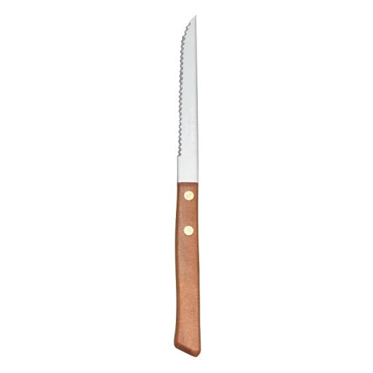 World Tableware Economy Wood Handle Steak Knife 8"-24 Each