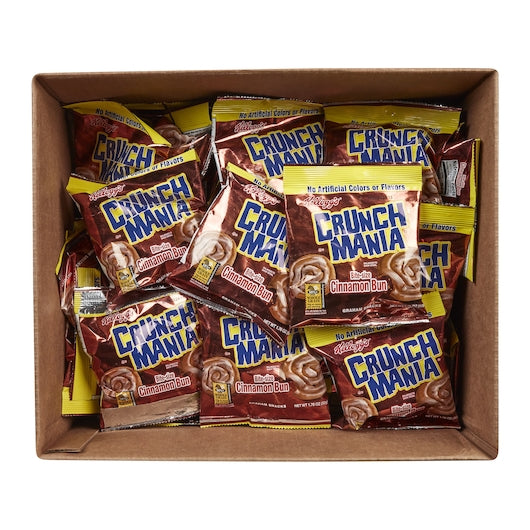 Kellogg's Crunch Mania Bite Size Cinnamon Bun-1.76 oz.-100/Case