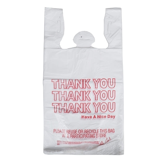 Spectrum 11.5 Inch X 6.5 Inch X 21 Inch 17X13 Microns Thank You T-Shirt Bag-720 Count-1/Case