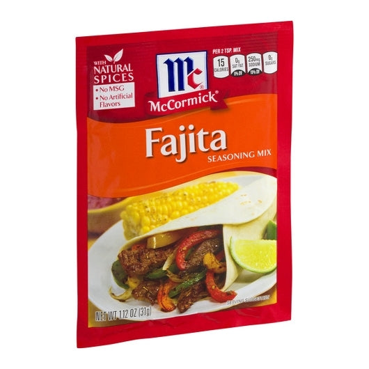 Mccormick Fajitas Seasoning-1.12 oz.-12/Case