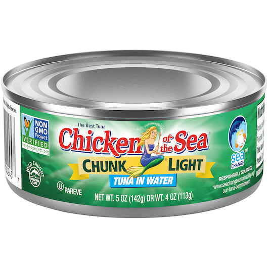 Chicken Of The Sea Chunk Light Tuna In Water-5 oz.-48/Case