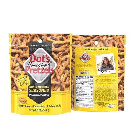 Dot's Pretzels Honey Mustard-5 oz. Bag-10/Case