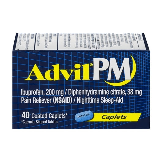 Advil Pm Caplets-40 Each-6/Box-6/Case