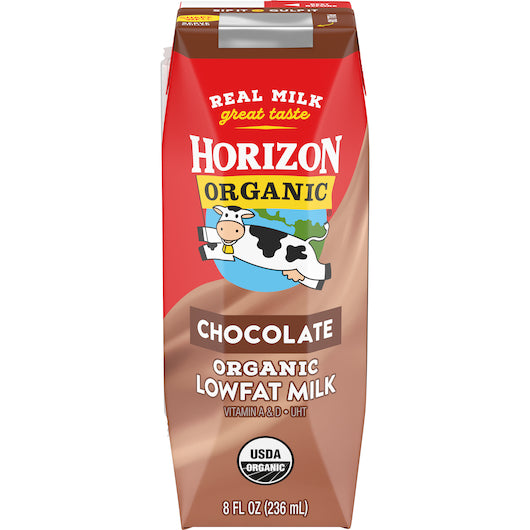 Horizon Organic Lowfat Chocolate Single Serve Milk-8 fl oz.-12/Case