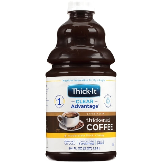Thick It Clear Advantage Aqua Care H20 Honey Coffee Regular-64 fl oz.-4/Case