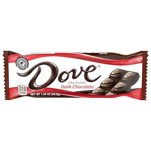 Dove Dark Chocolate Singles-1.44 oz.-18/Box-12/Case