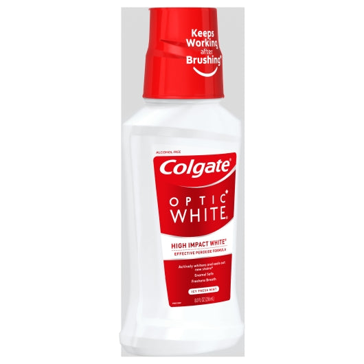 Colgate Mouthwash Optic White-8 fl oz.s-6/Case