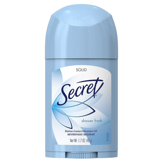 Secret Wide Solid Shower Fresh 1.7 oz. Deodorant-1.7 oz.-6/Box-2/Case