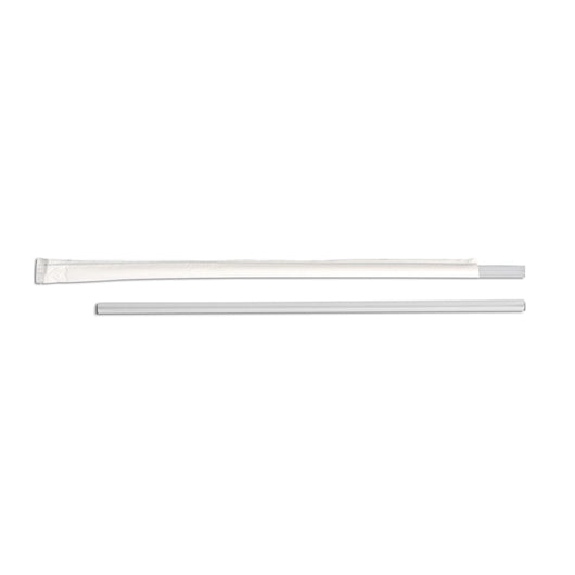 D & W Fine Pack 10.25 Tall Jumbo Individually Wrapped Translucent Straw-500 Each-500/Box-4/Case
