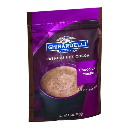 Ghirardelli Mocha Hot Chocolate Pouch-10.5 oz.-6/Case