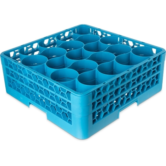 Carlisle Foodservice 20 Compartment Rack With 2 Extenders Carlisle Blue-3 Each-1/Case