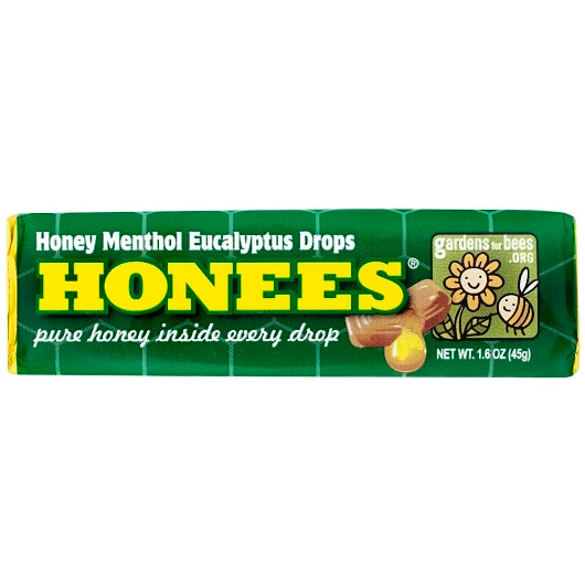 Honees Menthol Cough Drops-1.6 oz.-24/Box-12/Case