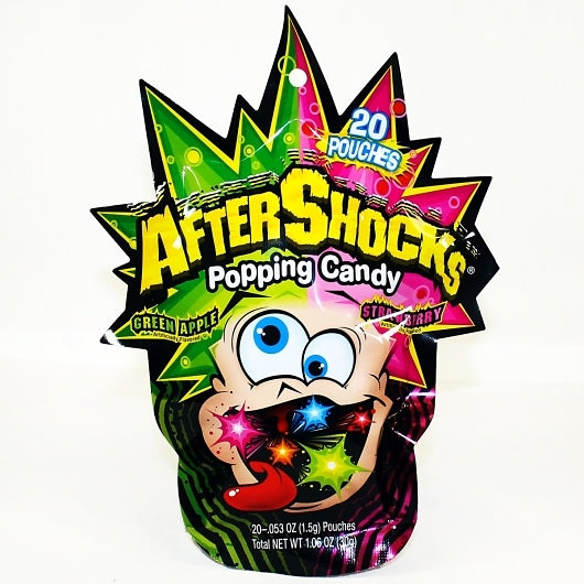 Aftershocks Popping Candy Peg Bag-1.06 oz.-12/Box-4/Case