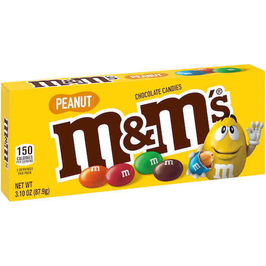 M&M's Peanut Movie Box-3.1 oz.-12/Case