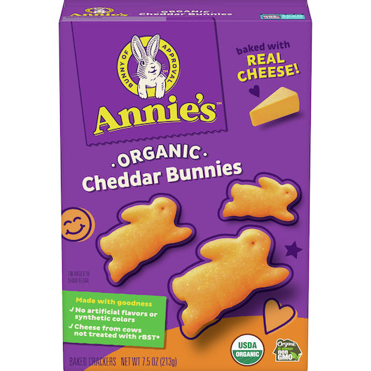 Annie's Crackers Cheddar Bunnies-7.5 oz.-12/Case
