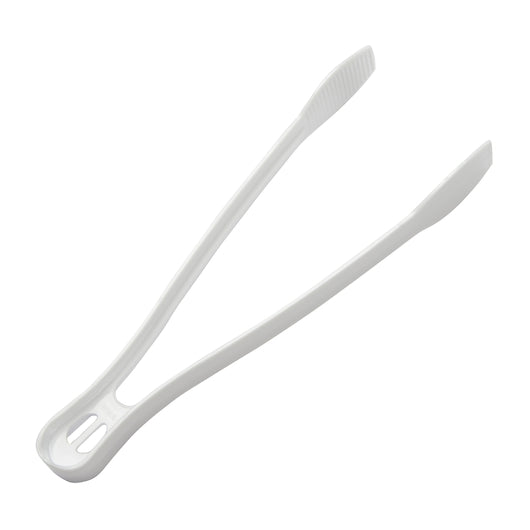 WNA Caterline Pack Small Tong 9 Inch White Serving Utensil-48 Each-1/Case