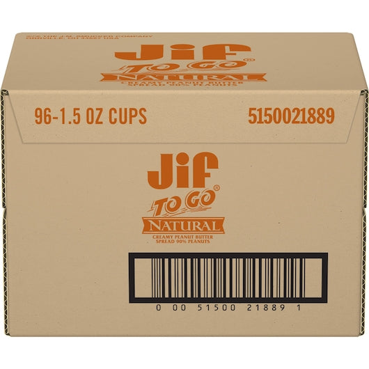 Jif Jif Peanut Butter Natural To Go-1.5 oz.-96/Case